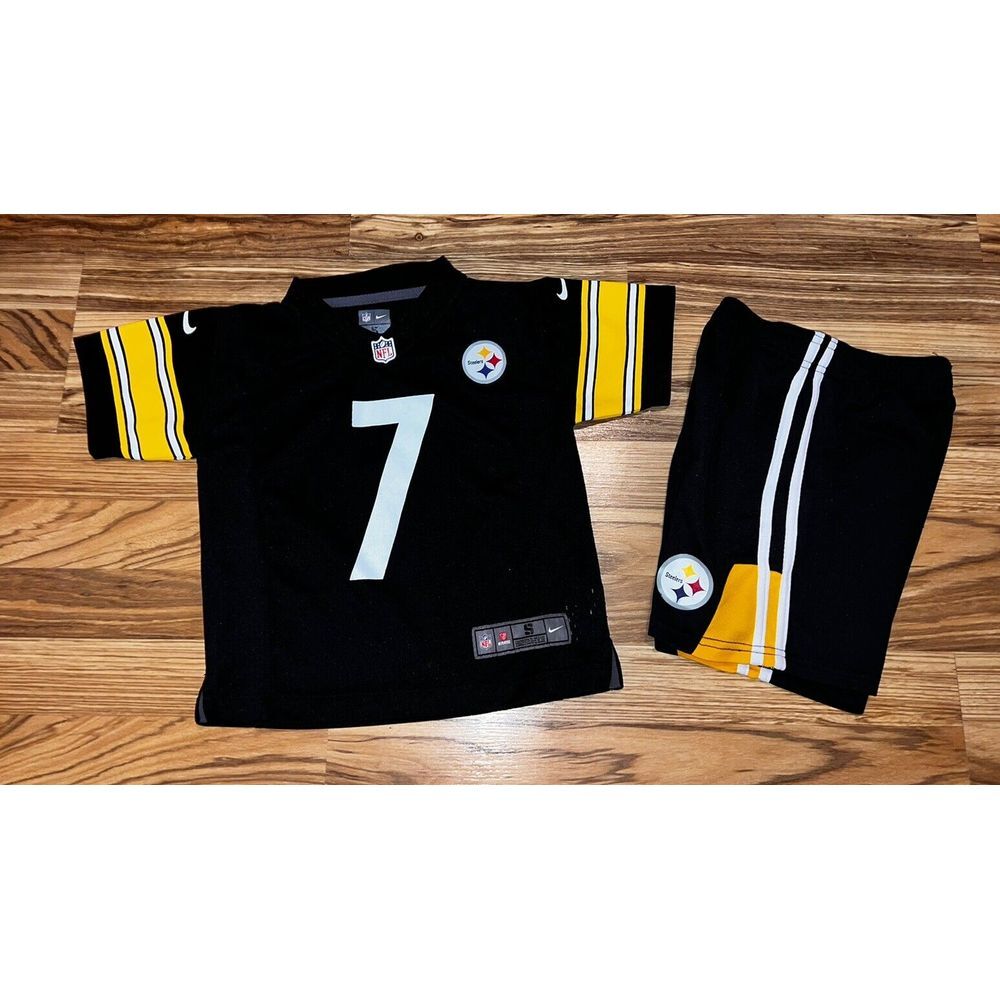 Nike Pittsburgh Steelers Ben Roethlisberger Jersey NFL Shorts Sz 4 Lot Of 2‎ EUC